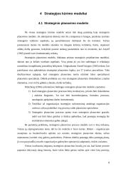 Organizacijos strategija. Jos kūrimo modeliai 8 puslapis