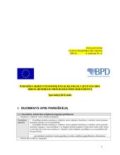Paraiška skirti finansinę pagalbą pagal Lietuvos 2004-2006 metų bendrojo programavimo dokumentą 5 puslapis