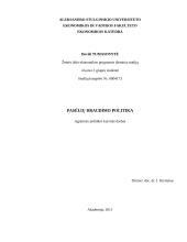 Pasėlių draudimo politika