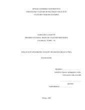 Paslaugos visuomenei, ugdant jos ekologinę kultūrą