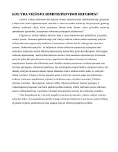 Lietuvos viešojo administravimo problemos ir reformos 4 puslapis