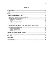 Rinkodaros planas: kelionės organizavimo paslaugos UAB "Busturas" 2 puslapis