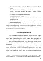 Strateginio planavimo samprata, tikslai, metodika bei procesas 6 puslapis