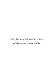 Aplinkosaugos būklės vertinimas AB "Lietuvos elektrinė" 8 puslapis