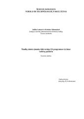 Šiaulių miesto įmonių dalyvavimo Europos Sąjungos (ES) programose tyrimas vadovų požiūriu