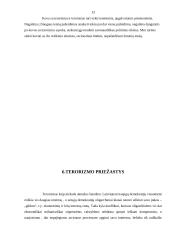 Terorizmo apraiškos. Terorizmo priežastys 13 puslapis