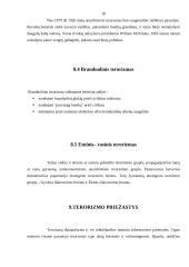 Terorizmo apraiškos. Terorizmo priežastys 18 puslapis