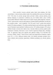 Terorizmo apraiškos. Terorizmo priežastys 4 puslapis