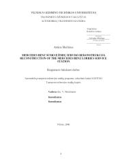 Sunkvežimių serviso rekonstrukcija: Mercedes Benz 2 puslapis