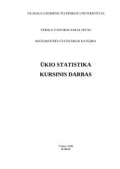 Lietuvos ūkio statistika 