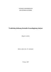 Tradicinių keiksmų formulės frazeologizmų žodyne