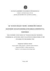 Ūkinės-komercinės veiklos ekonominė analizė ir rodiklių dinamikos į perspektyvą vertinimas: AB "Vilniaus baldai"