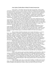 Juozo Apučio „Šunelis alksnio viršūnėje“ ištraukos interpretacija