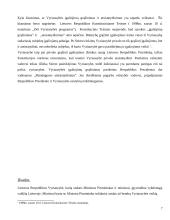 LR Vyriausybės formavimas bei jos įgaliojimai ir kompetencija  7 puslapis