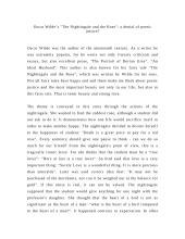 O. Wilde "The Nightingale and the Rose"