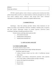 Verslo planas: restoranas - maitinimo įmonė "Vilniaus rūsys" 8 puslapis