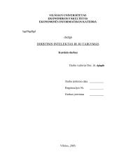 Dirbtinis intelektas ir jo taikymai