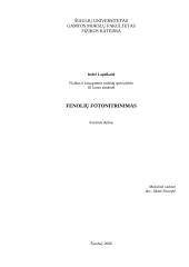 Fenolių fotonitrinimas