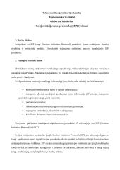 Sesijos inicijavimo protokolo (SIP) tyrimas 1 puslapis