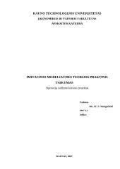 Imitacinio modeliavimo teorijos praktinis taikymas: prekyba naujais automobiliais UAB "AP"