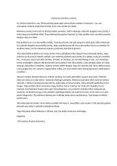 Laiškas švietimo ministrui