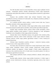 Lietuvos Respublikos (LR) valstybinės civilinės saugos politikos analizė 2 puslapis