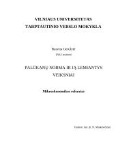 Palūkanų norma ir ją lemiantys veiksniai