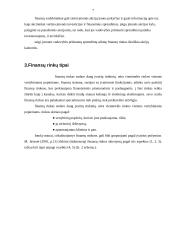 Pasaulinė finansų rinka, jos šiuolaikinės charakteristikos 7 puslapis