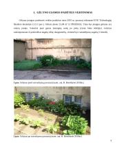 Gėlininkystes praktikos ataskaita KVK Technologijų fakultete 2 puslapis