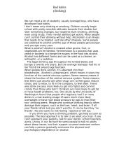 Bad habits. Drinking