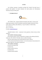 Praktikos ataskaita: krovinių pervežimas UAB "MTL Group"