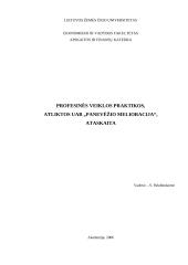 Profesinės veiklos praktikos ataskaita: melioracijos įmonė UAB "Panevėžio melioracija"