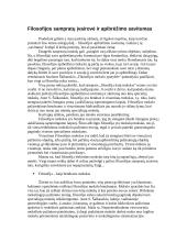 Filosofijos sampratų įvairovė ir apibrėžimo savitumas