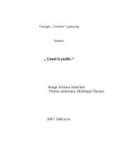 Gimti iš meilės