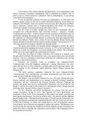 Lithuania’s Independence Day