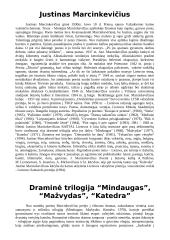 Justino Marcinkevičiaus draminės trilogijos II-oji dalis “Mažvydas” 2 puslapis