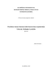 Prezidento Antano Smetonos kulto konstravimas tarpukarinėje Lietuvoje: ideologija ir praktika