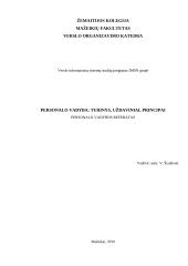 Personalo vadyba: turinys, uždaviniai, principai