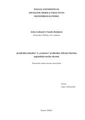 "Kembridžo mokyklos" ir "economics" pradininkas Alfredas Maršalas: pagrindiniai teorijos akcentai