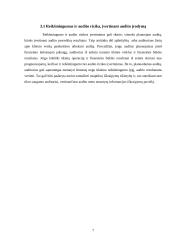 Audito reikšmingumas ir rizika 7 puslapis