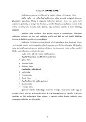 Audito reikšmingumas ir rizika 8 puslapis