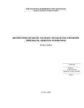 Biudžetinės įstaigos sąmatos sudarymas: vidurinė mokykla