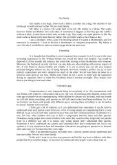 Our family. Friendship. Generation gap