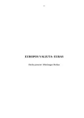 Europos valiuta — euras 15 puslapis