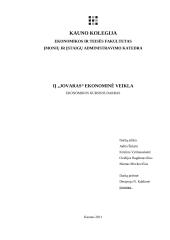 IĮ „Jovaras“ ekonominė veikla