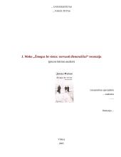 J. Mekas "Žmogus be vietos: nervuoti dienoraščiai"