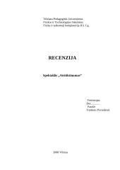 Spektaklio recenzija: "Atsitiktinumas" 2 puslapis