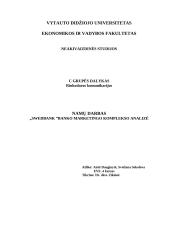 „Swedbank” banko marketingo komplekso analizė