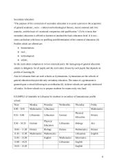 Secondary education in Lithuania and Germany 8 puslapis