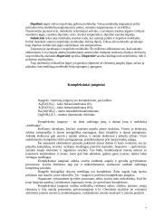 Atomo sudėtis. Kompleksiniai junginiai. Cheminės termodinamikos ir termochemijos dėsniai. Metalų cheminės ir fizikinės savybės.  7 puslapis